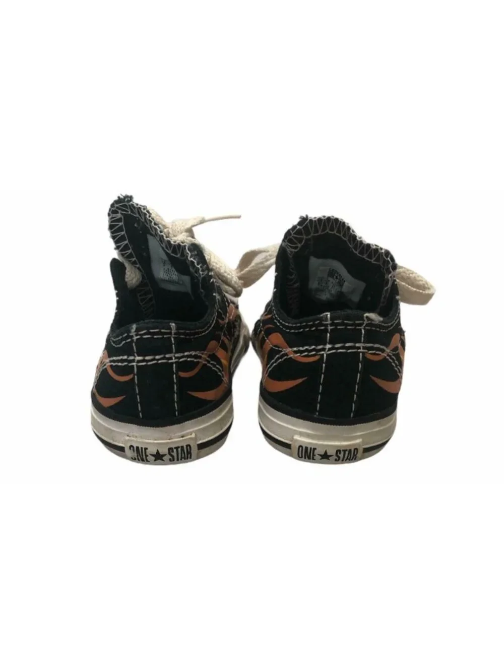 Converse One Star Sneaker Infant Toddler 5 Chuck Taylors Orange Flames Low Top